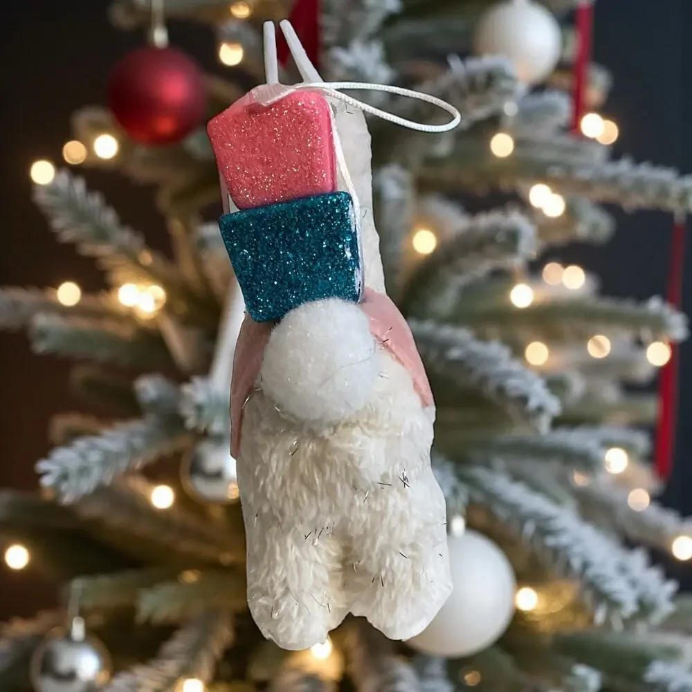 Llama/Alpaca Christmas Ornament Glitter Presents-Cute Holiday‎ Decor Gift